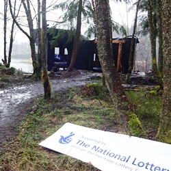 Wildlife hide under construction